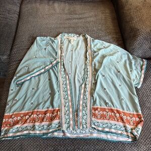 Matilda Jane Kimono‎ Womens M/L Wonderment Days Like This Boho Open Top Cardigan